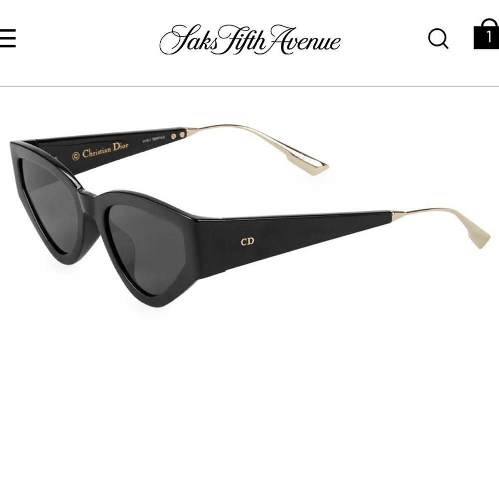 SOLD! Dior 53mm cat eye sunglasses
